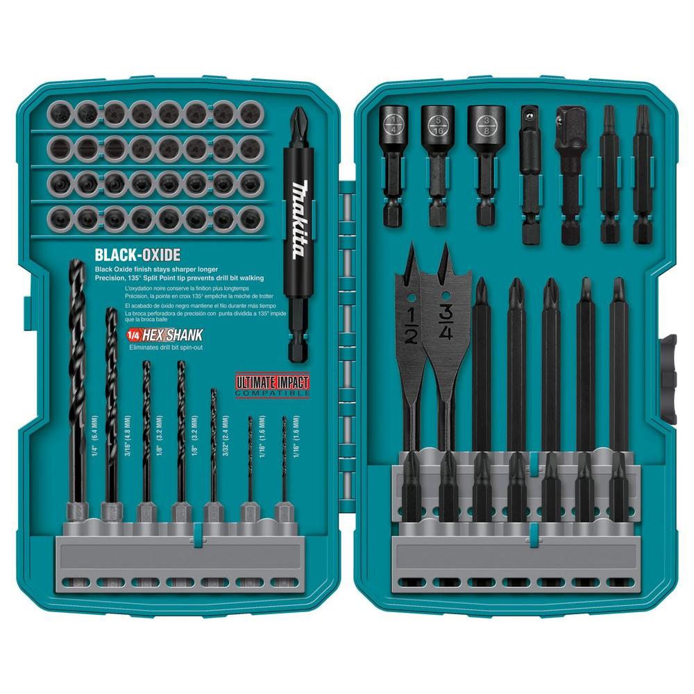 Makita T-01725 70-Pc. Impact Drill-Driver Bit Set