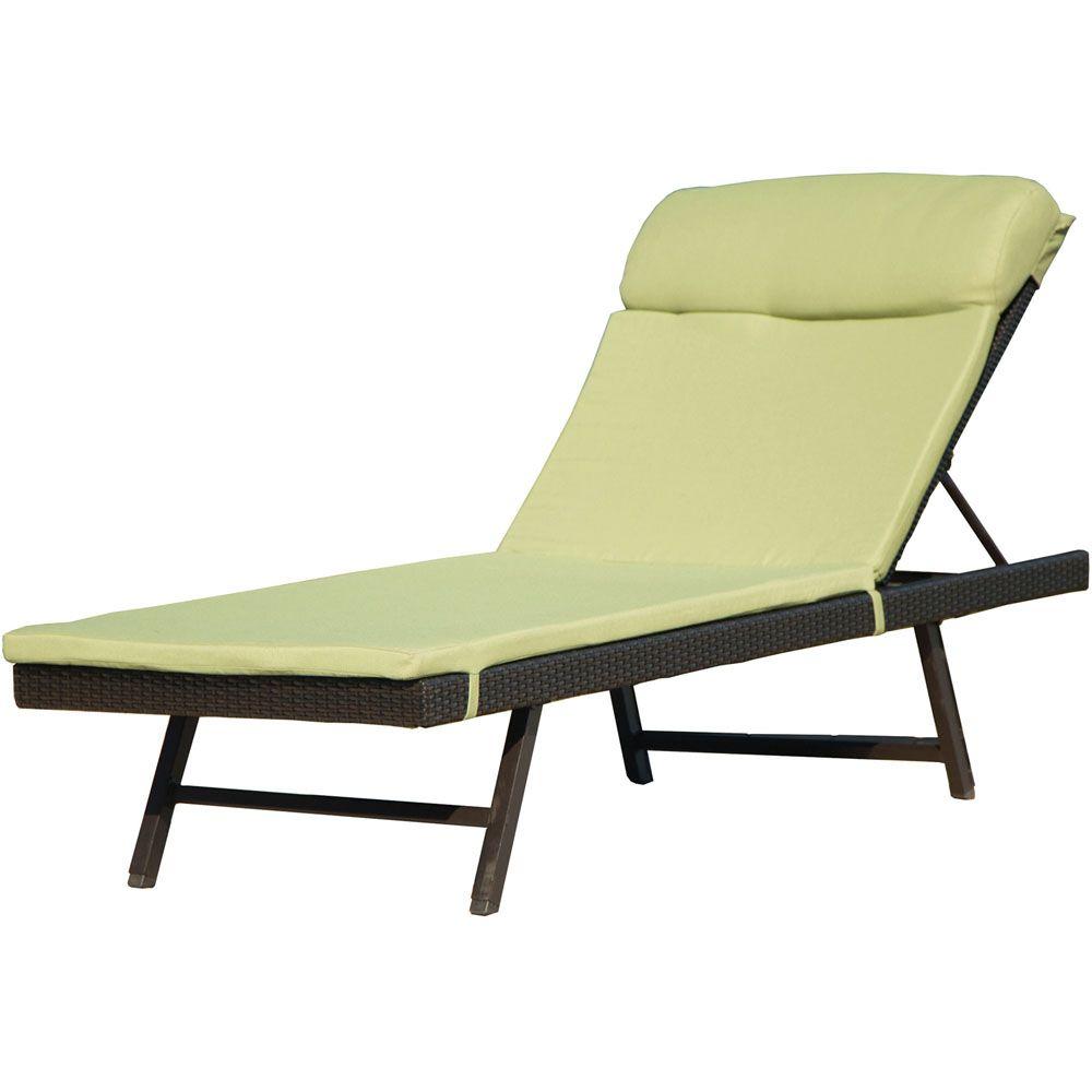 Hanover Orleans 2 Piece Metal Frame Outdoor Patio Chaise Lounge