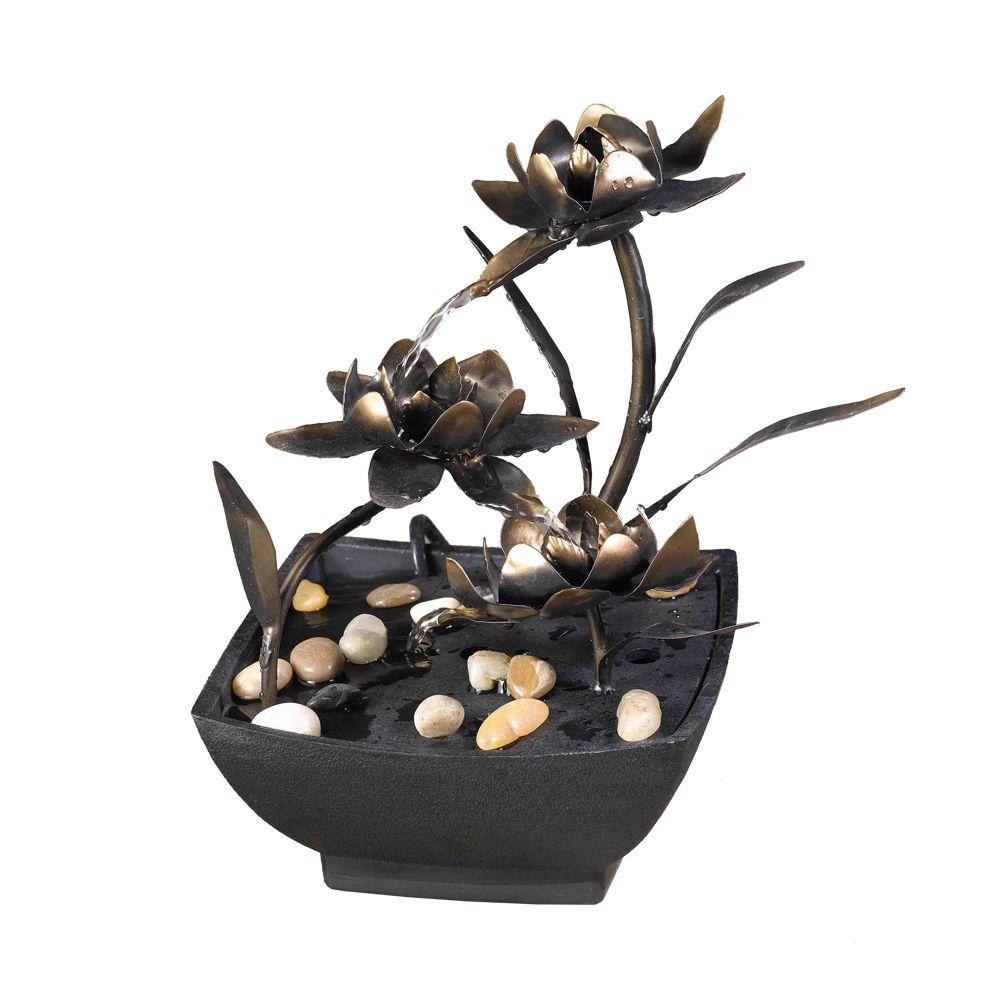 Fountain Cellar Cadono Metal Flower Tabletop Fct005 The Cadono Metal Flower Tabletop Fountain