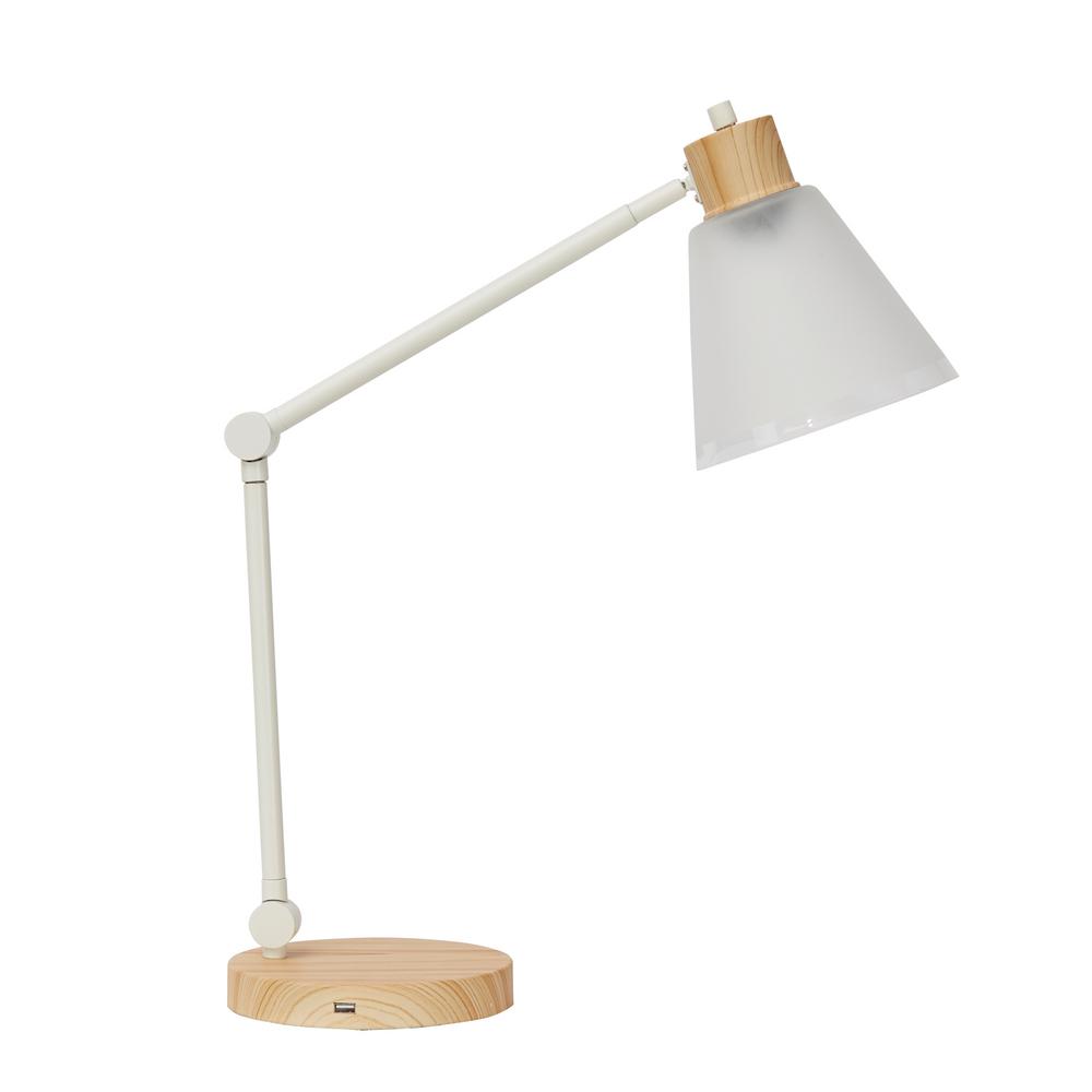 Silverwood Doreen 17 In White Table Lamp With Metal Shade Cplt1516 Silverwood Doreen 17 In White Table Lamp With Metal Shade