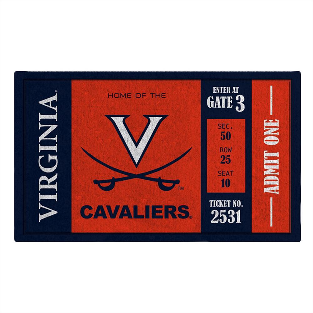 Team Sports America University Of Virginia 30 In X 18 In Vinyl