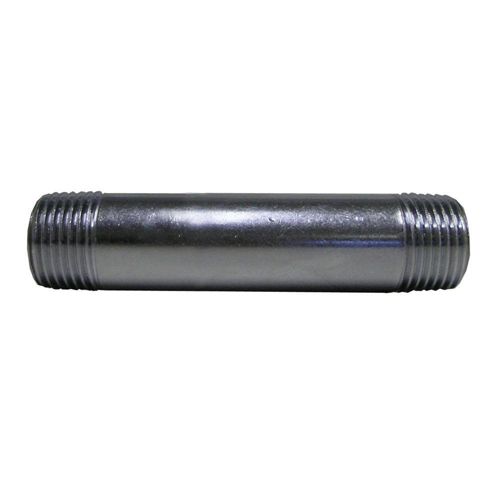 Everbilt Lead-Free Brass Pipe Chrome Plated Nipple 1/2 inch MIP x 3 in. by Everbilt