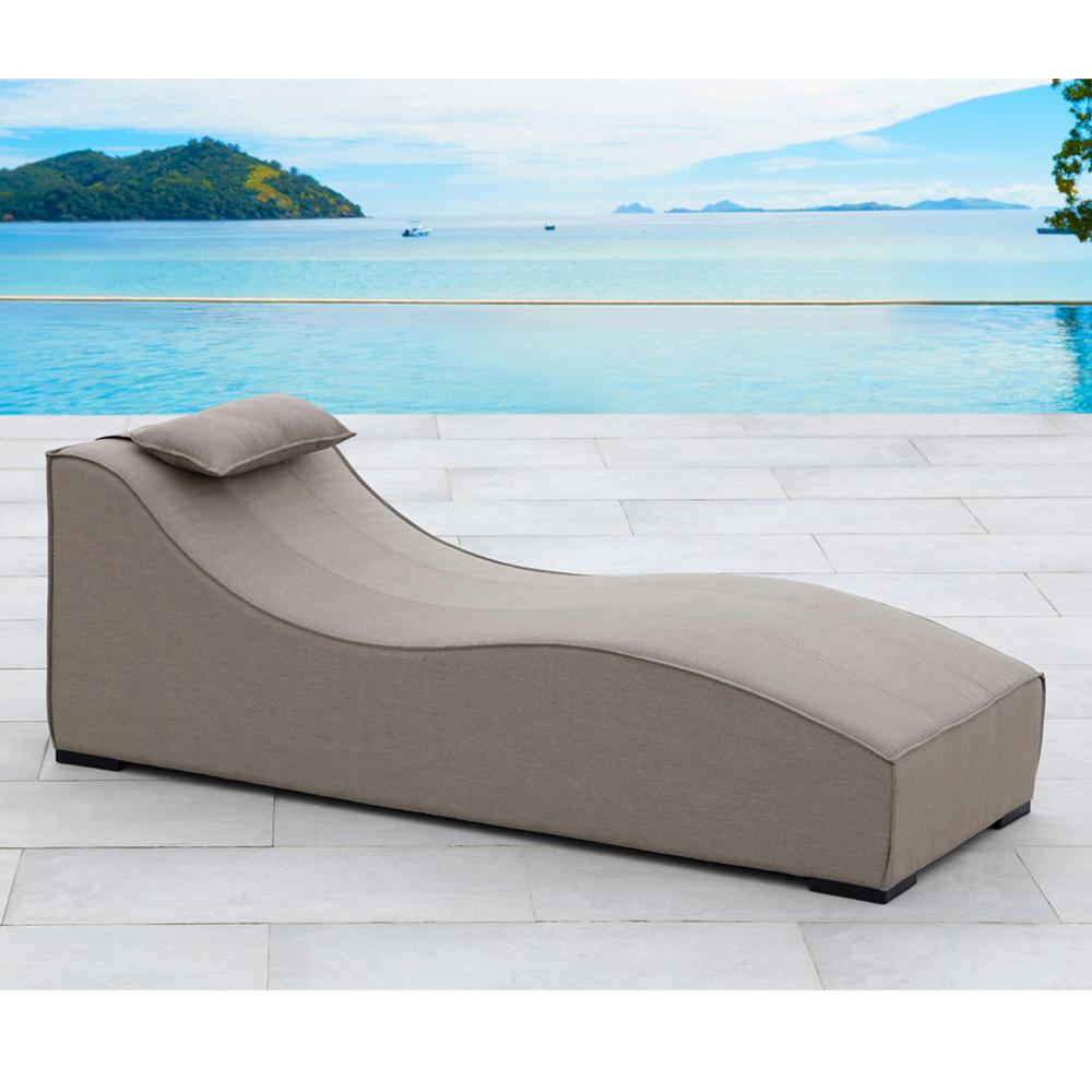 OVE Decors Breeze UV Protected Aluminum Outdoor Lounge Chair with ...