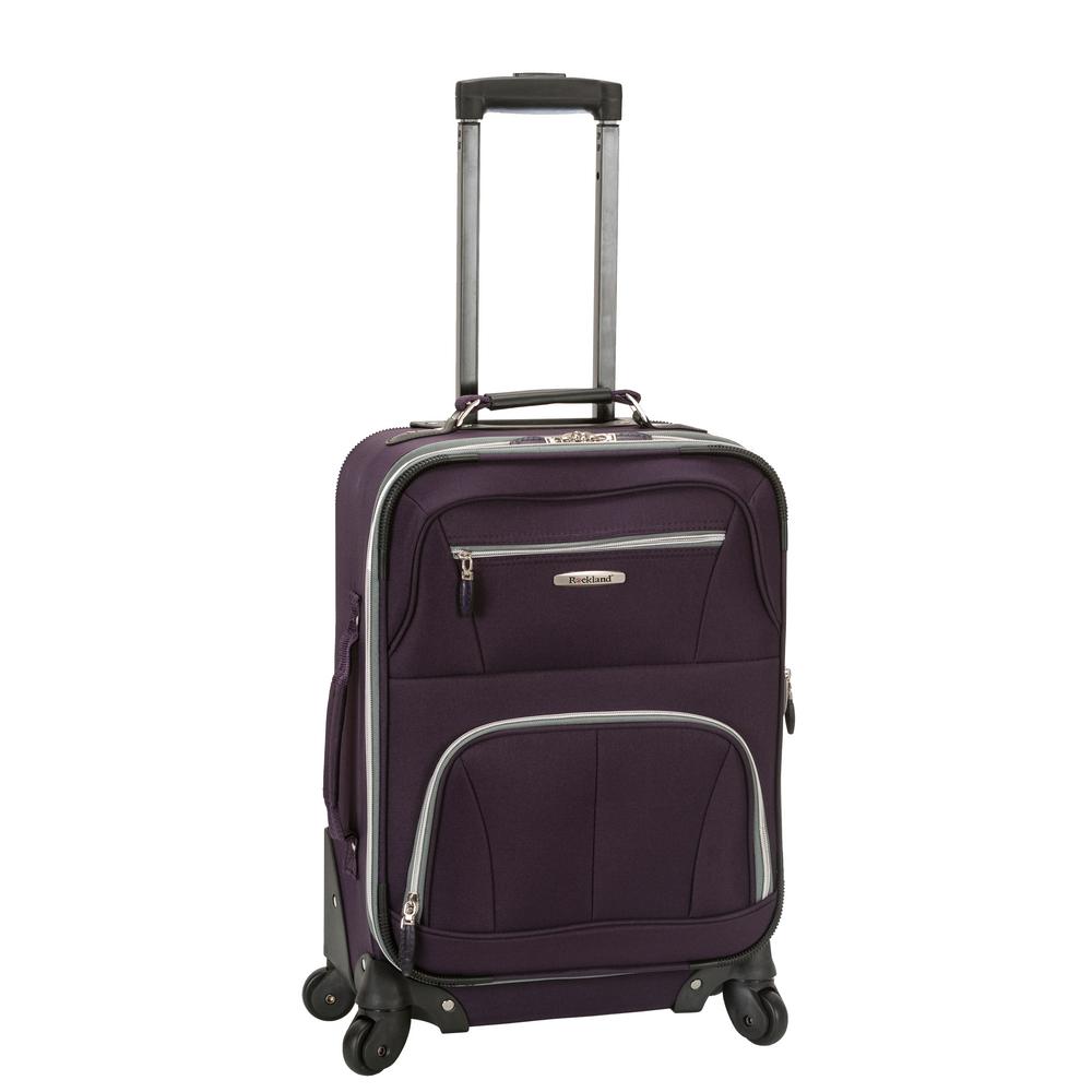 Rockland Pasadena 19 in. Expandable Spinner Carry-On, Purple was $110.0 now $38.5 (65.0% off)