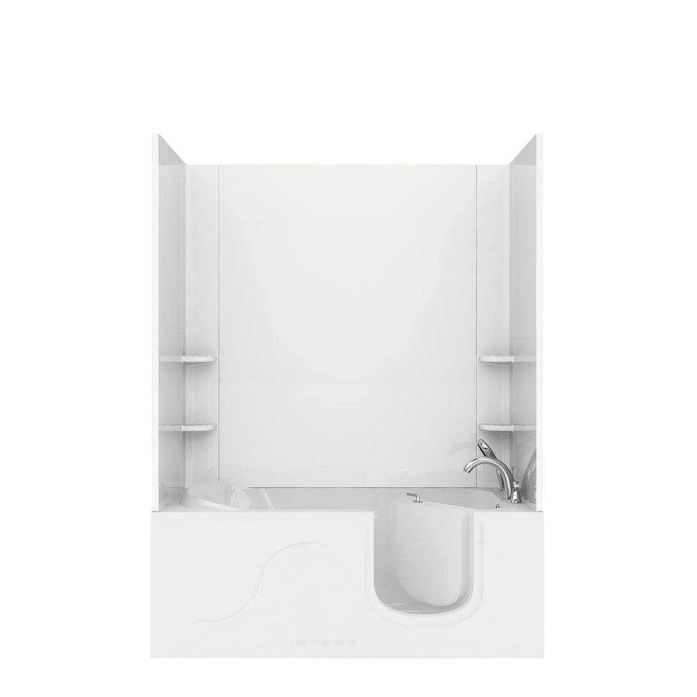 Universal Tubs 26 in. x 46 in. x 44 in. 3Piece DirecttoStud WalkIn