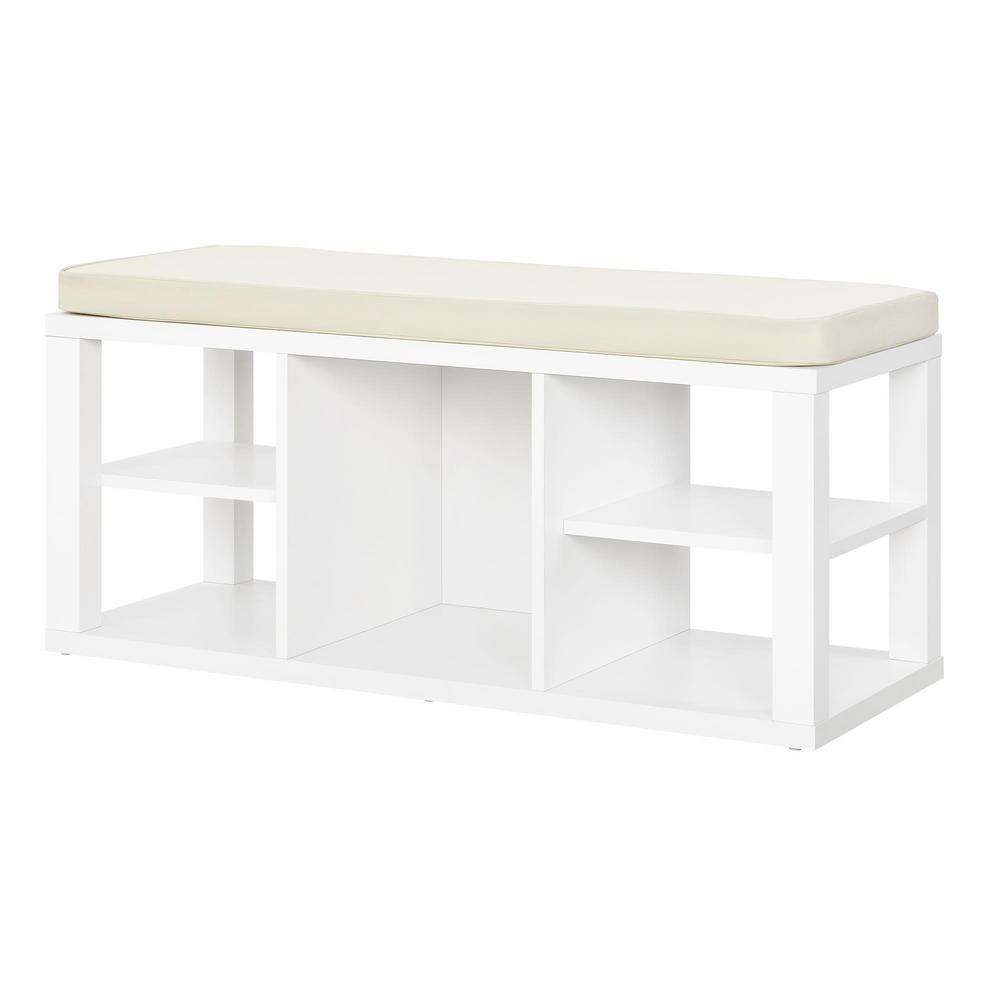 15 35 In Entryway Furniture The Home Depot - Pebblebrook Weathered Oak Entryway Storage Bench With Cushion 15 35 In Entryway Furniture The Home Depot - Pebblebrook Weathered Oak Entryway Storage Bench With Cushion