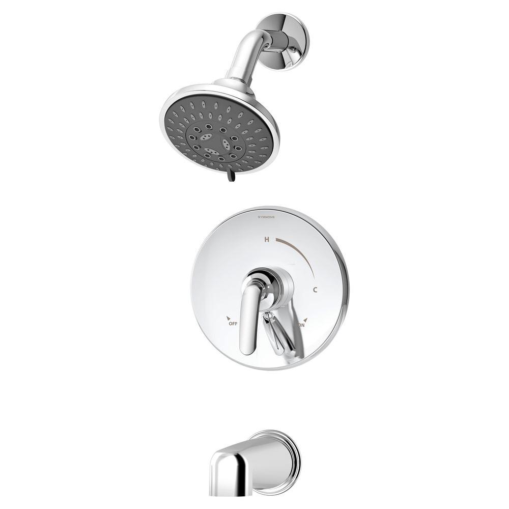 Symmons Dia 2 Handle Tub And Shower Faucet Trim Kit With Hand