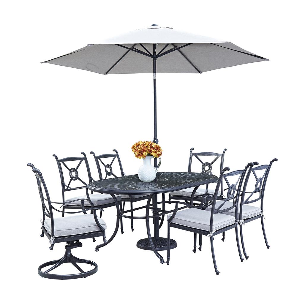 Home Styles Athens 7Piece Patio Dining Set with Umbrella556933586