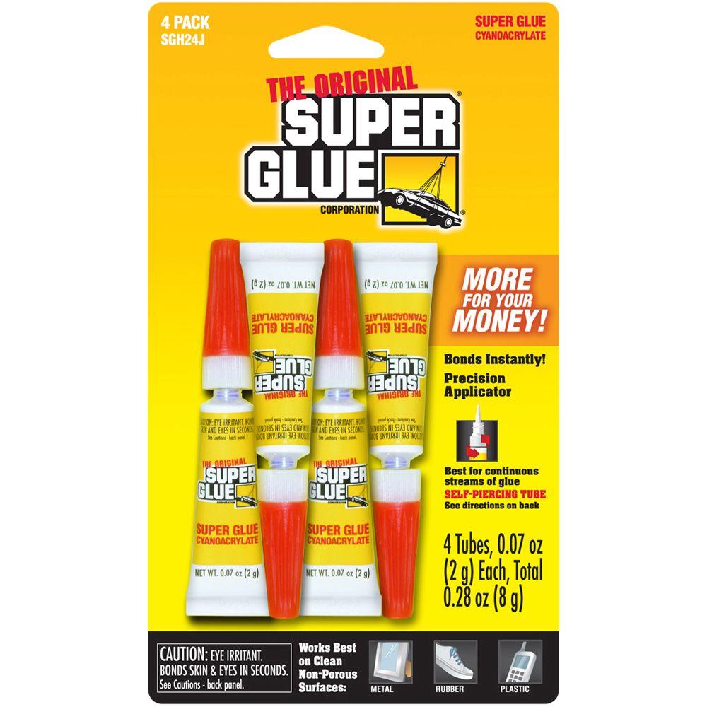 Super Glue 0.07 oz. Super Glue (4-Pack)-SGH24J - The Home Depot