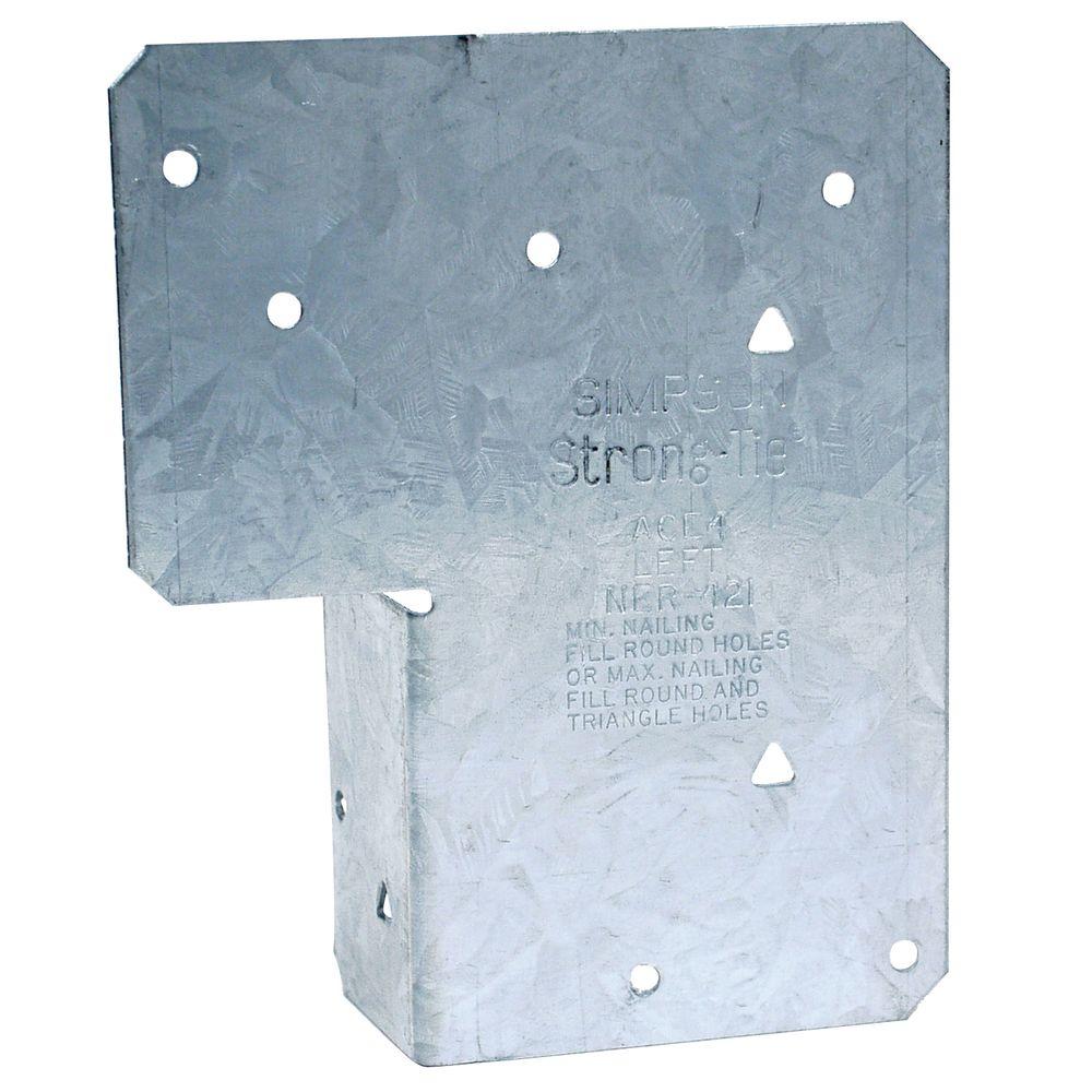 Simpson StrongTie 18Gauge 4x Adjustable End Post CapACE4 The Home