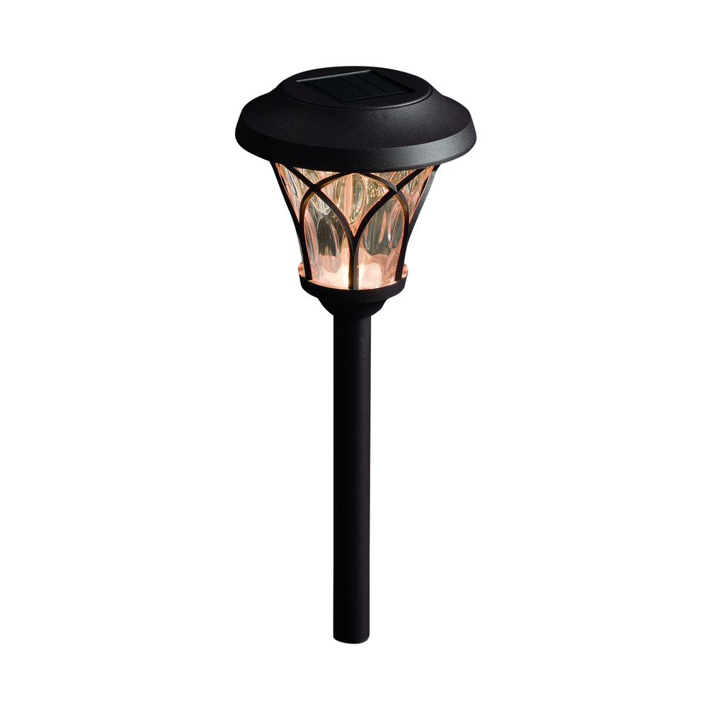 Landscape Lighting Outdoor The Home Depot Solar Bronze Outdoor Integrated Led 3000k 8 Lumens Landscape Pathway Light 6 Pack
