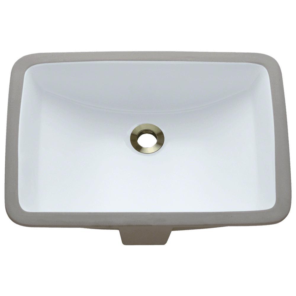 KOHLER Caxton Rectangle Undermount Bathroom Sink In White-K-20000-0 ...