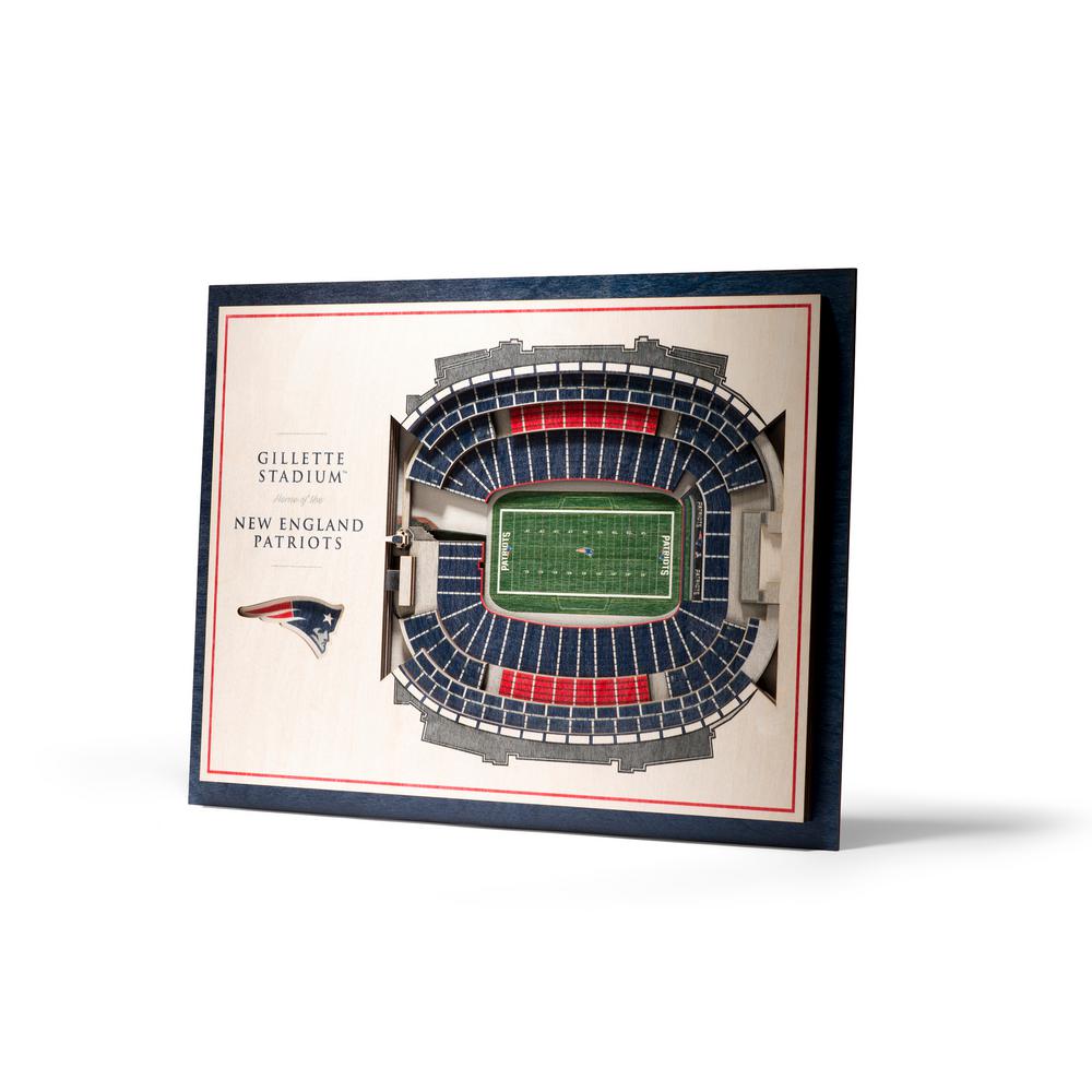 Youthefan Nfl New England Patriots 5 Layer Stadiumviews 3d