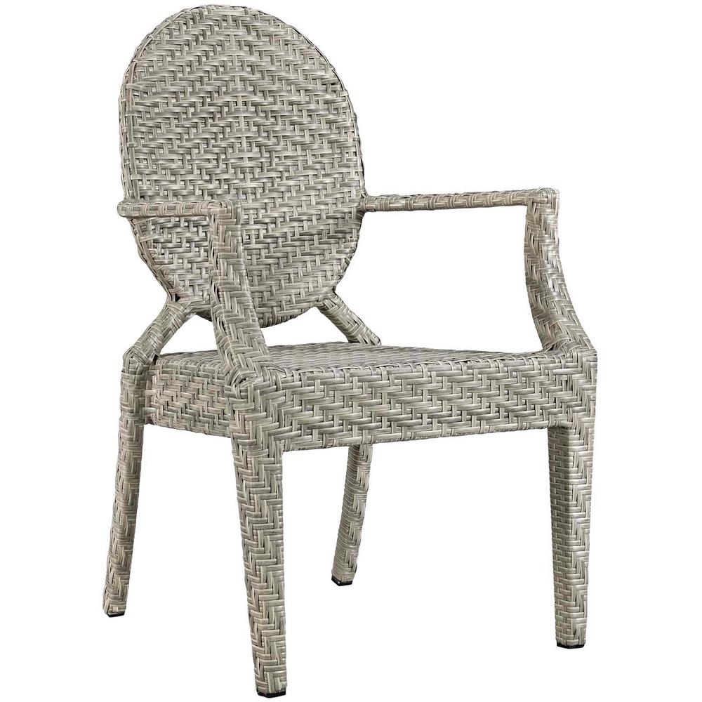 Light Gray Outdoor Dining Chairs Patio The Home Depot Casper Aluminum Outdoor Patio Dining Chair In Light Gray
