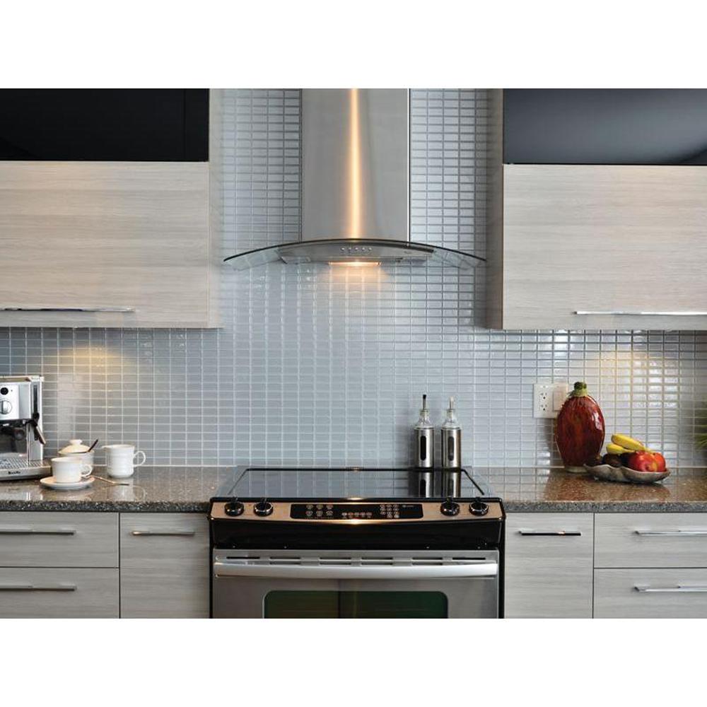 Smart Tiles Stainless 10.625 in. W x 10.00 in. H ...