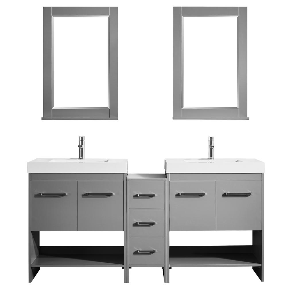 Vinnova Siena 72 In W X 18 D Vanity Grey With Acrylic Vinnova Siena 72 In W X 18 D Vanity Grey With Acrylic