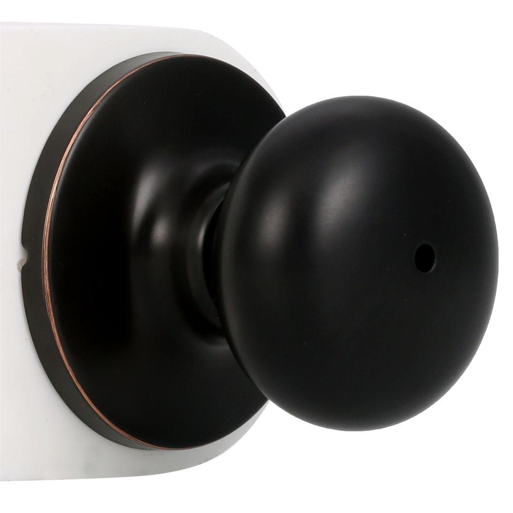 Privacy Door Knob Oil Rubbed Bronze Turn Button Locking 3 Adjustable