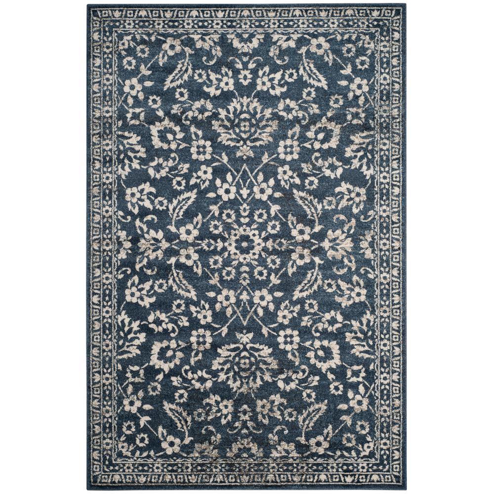 Safavieh Carolina Dark Blue 4 ft. x 6 ft. Area RugCRL463D4 The Home
