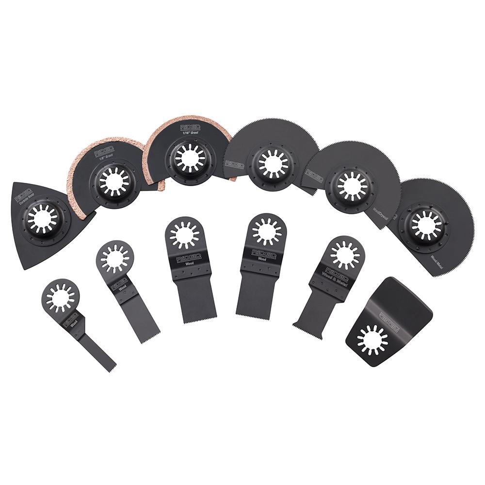 RIDGID JobMax Oscillating MultiTool Blade Accessory Kit (14Piece
