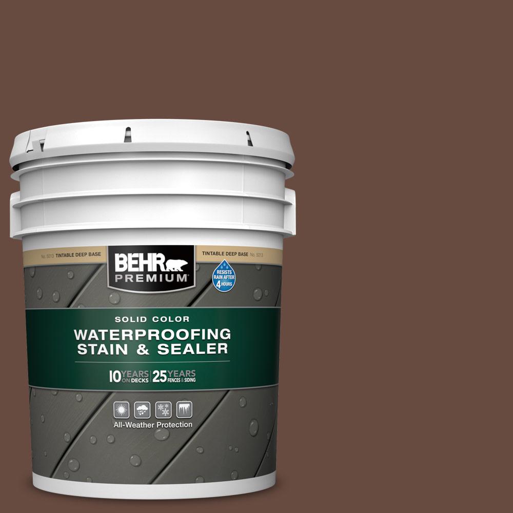 BEHR Premium 5 gal. SC117 Russet Solid Color