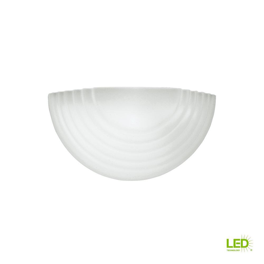 Sea Gull Lighting Decorative Wall Sconce 1 Light White With Sea Gull Lighting Decorative Wall Sconce 1 Light White With Led Bulb