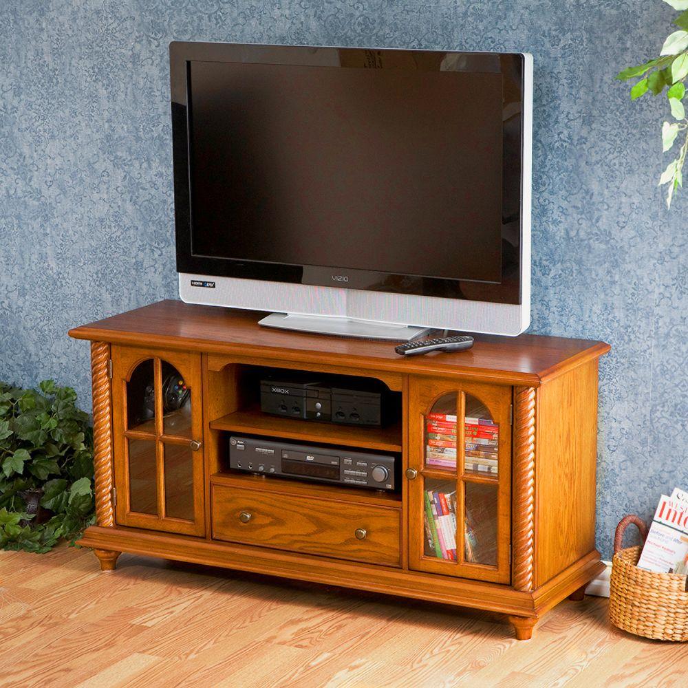 Southern Enterprises La Salle Antique Oak Storage Entertainment Southern Enterprises La Salle Antique Oak Storage Entertainment Center Hd889115 The Home Depot