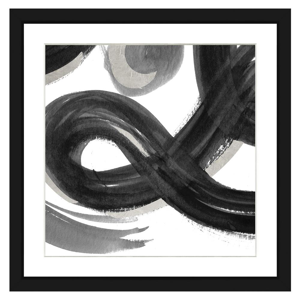 Vintage Print Gallery 22 In X 22 In Black And White Abstract Ii Framed Archival Paper Wall Art 5021 345 Ma426 29 2in Whi 22x22 The Home Depot