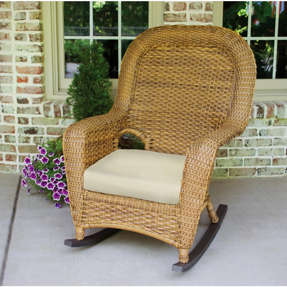 Patio Rocking Chairs With Cushions : Darlee Florence Swivel Patio