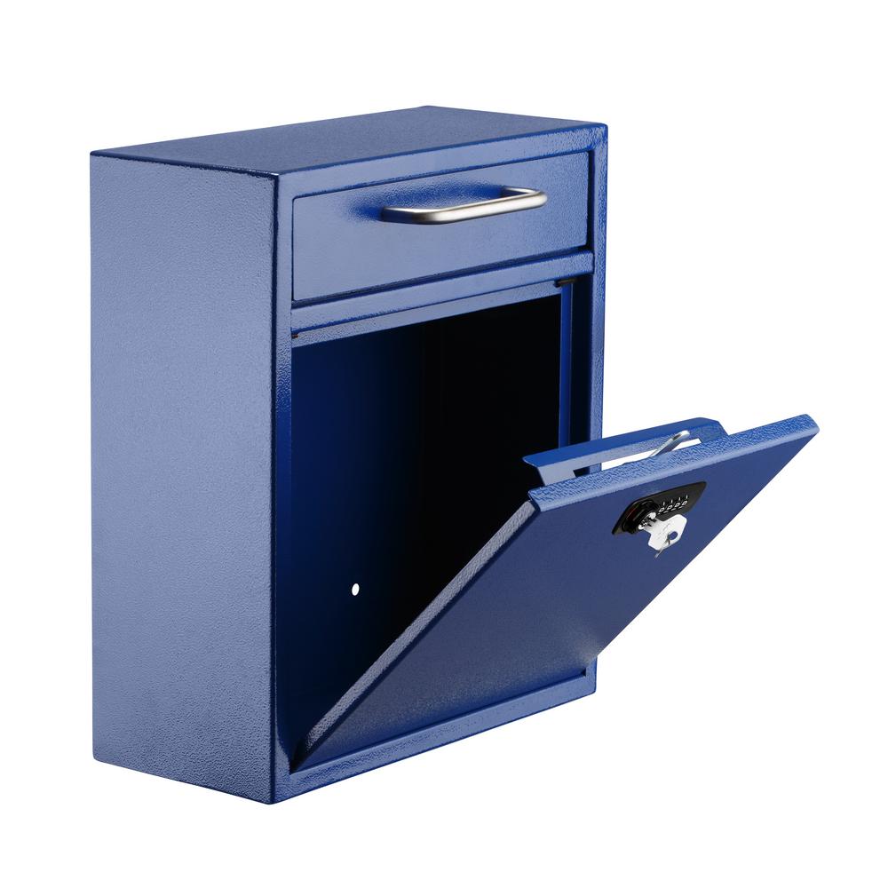 Secure Locking Heavy Duty Door Mount Safe Drop Box Mailbox Office Key Cash Lock