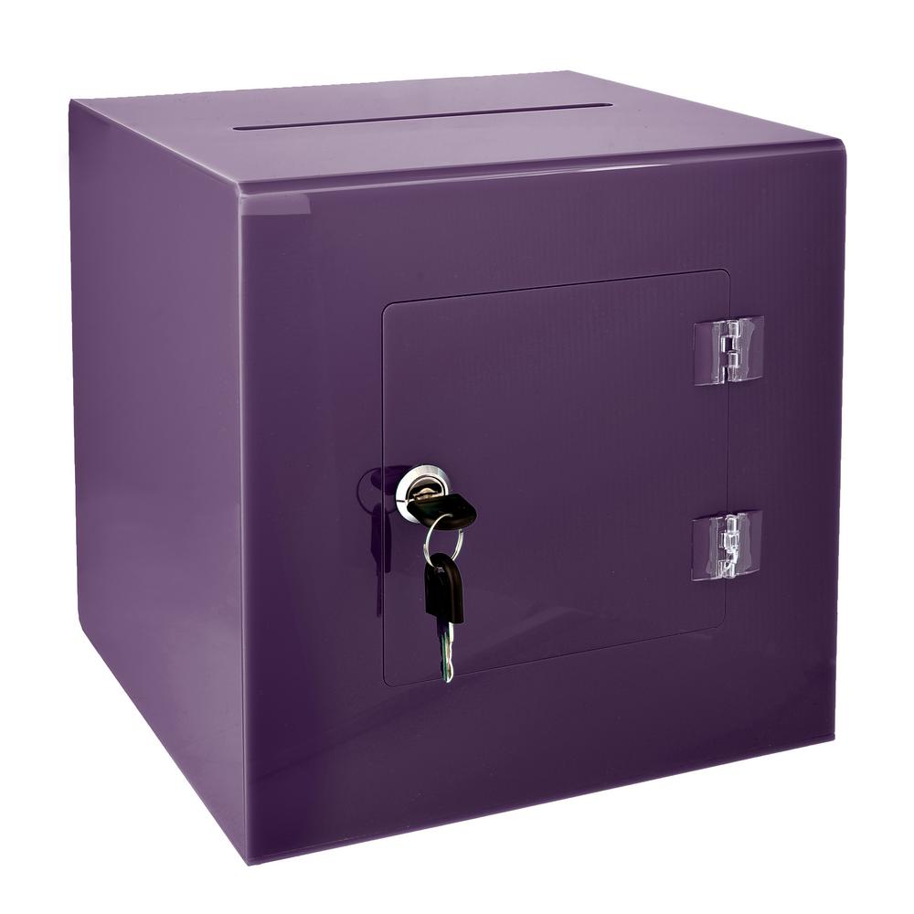 Purple Suggestion Box Desk Organizers Accessories Office