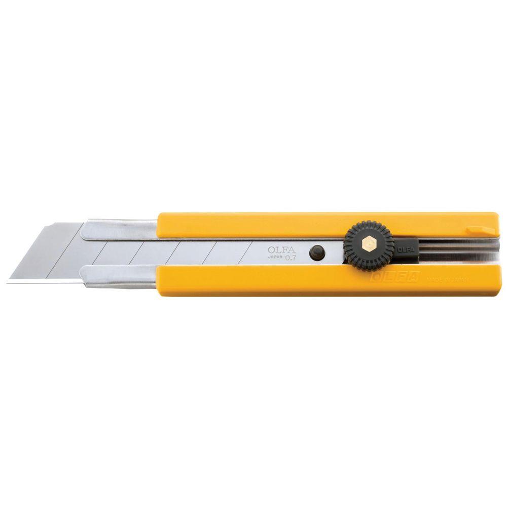 Olfa 25 Mm Rubber Inset Grip Utility Knife 5006 The Home Depot 25 Mm Rubber Inset Grip Utility Knife