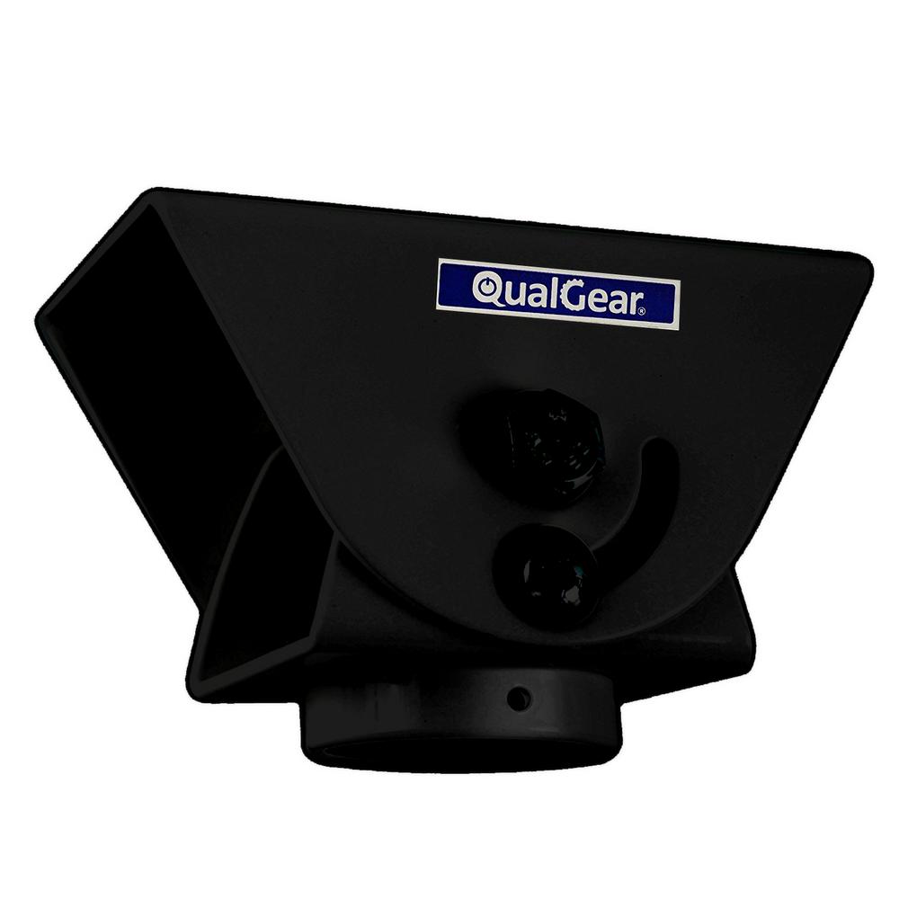 Qualgear Pro Av Sloped Ceiling Adapter For 1 5 In Npt Threaded Pipe Projector Accessory Black