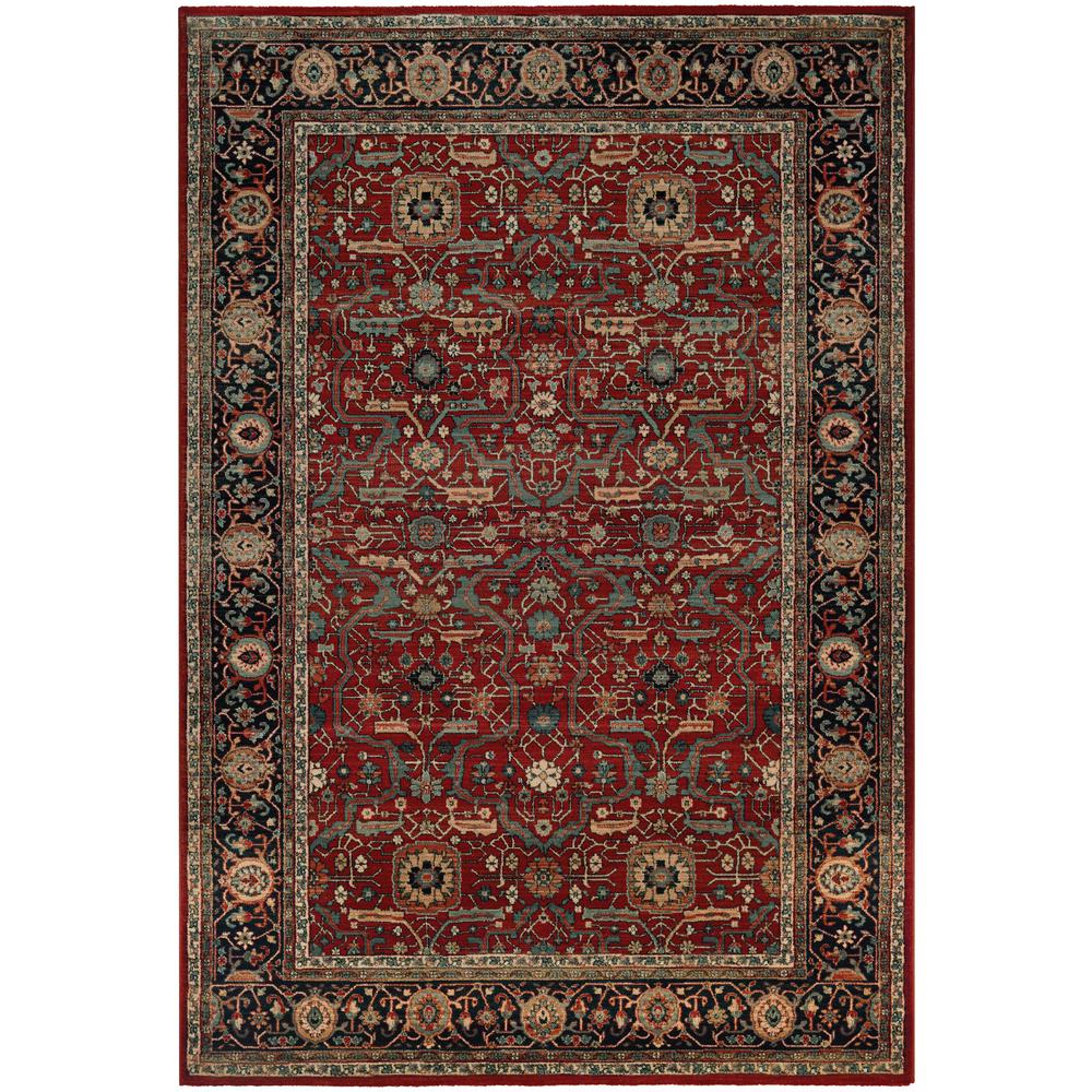 Couristan Old World Classics Joan Rust Navy 5 Ft X 8 Area Rug