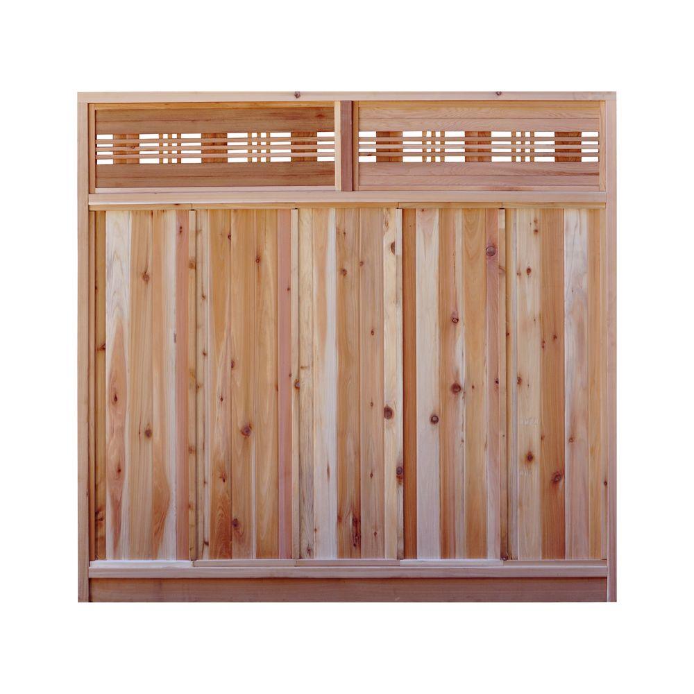 Outdoor Essentials 6 ft. x 6 ft. PressureTreated CedarTone Moulded
