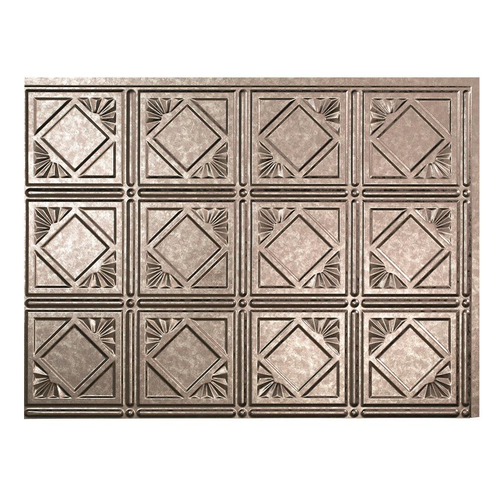 Fasade 18 in. x 24 in. Traditional # 4 Vinyl Backsplash ...