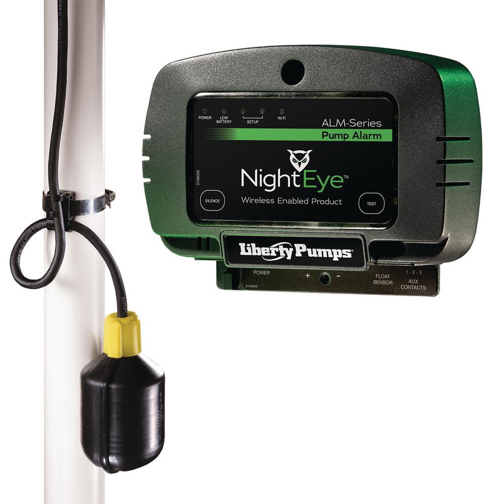 Liberty Pumps ALM-2-EYE StormCell 442-Series Alarm, NightEye Wireless Enabled, Indoor, 115V, Wide Angle Float with 20' Cord