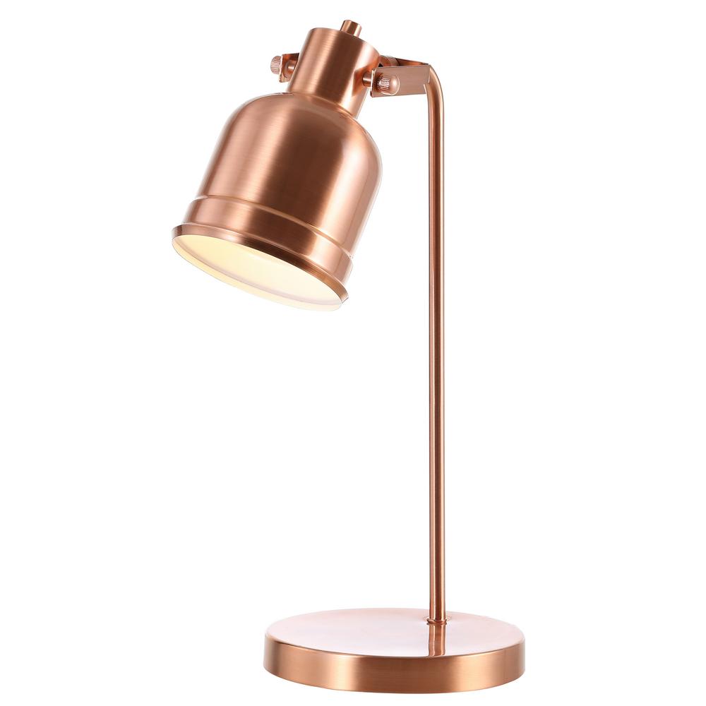 in. Copper Metal LED Task Lamp 