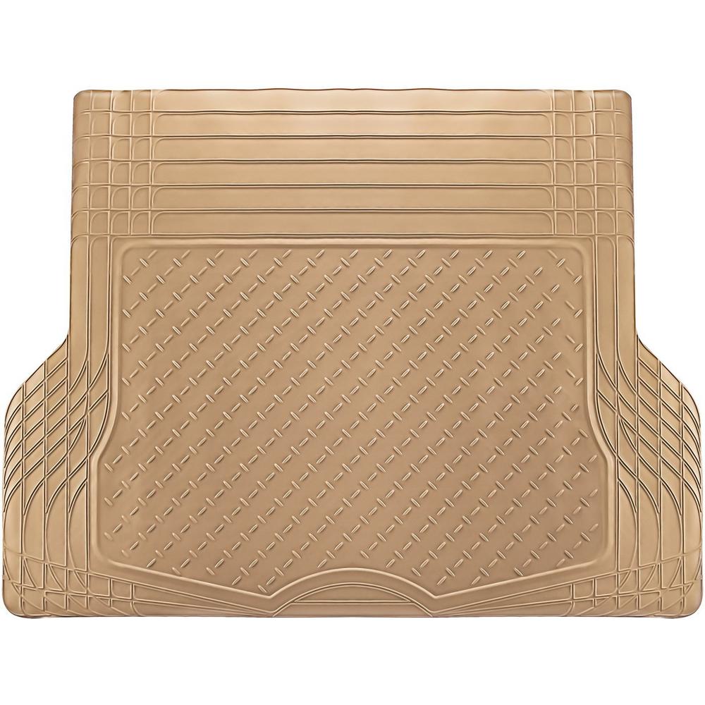 OxGord WeatherShield HD Beige Heavy Duty Rubber Trunk Cargo Liner Floor