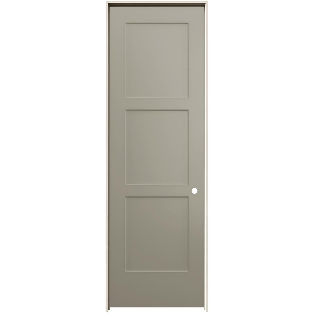 JELD-WEN 32 In. X 96 In. Birkdale Desert Sand Paint Left-Hand Smooth ...