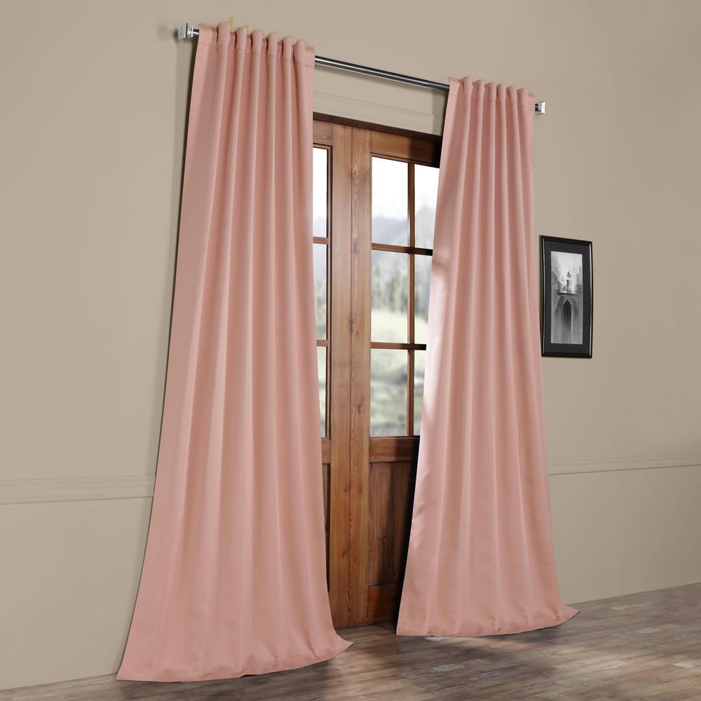 Exclusive Fabrics Furnishings Taffy Pink Blackout Curtain 50