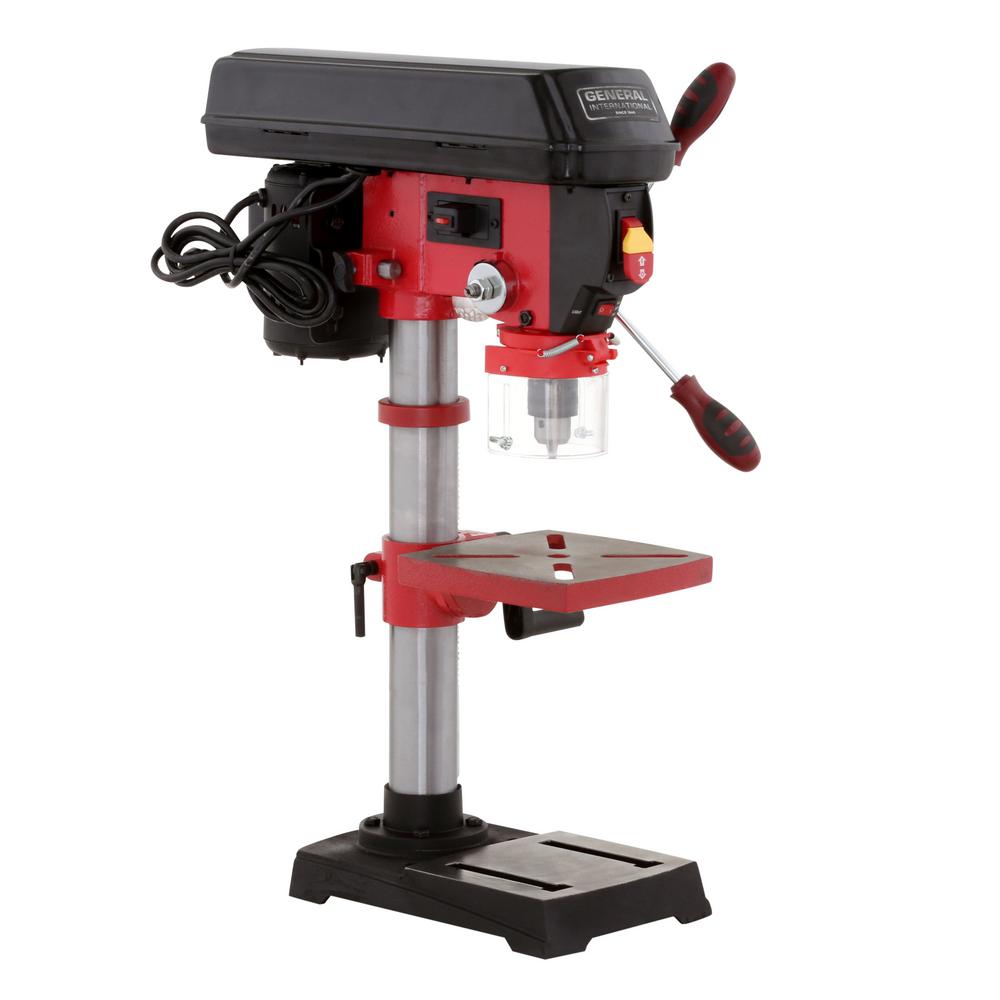 General International Drill Press 10 in. Variable Speed Laser LED Light