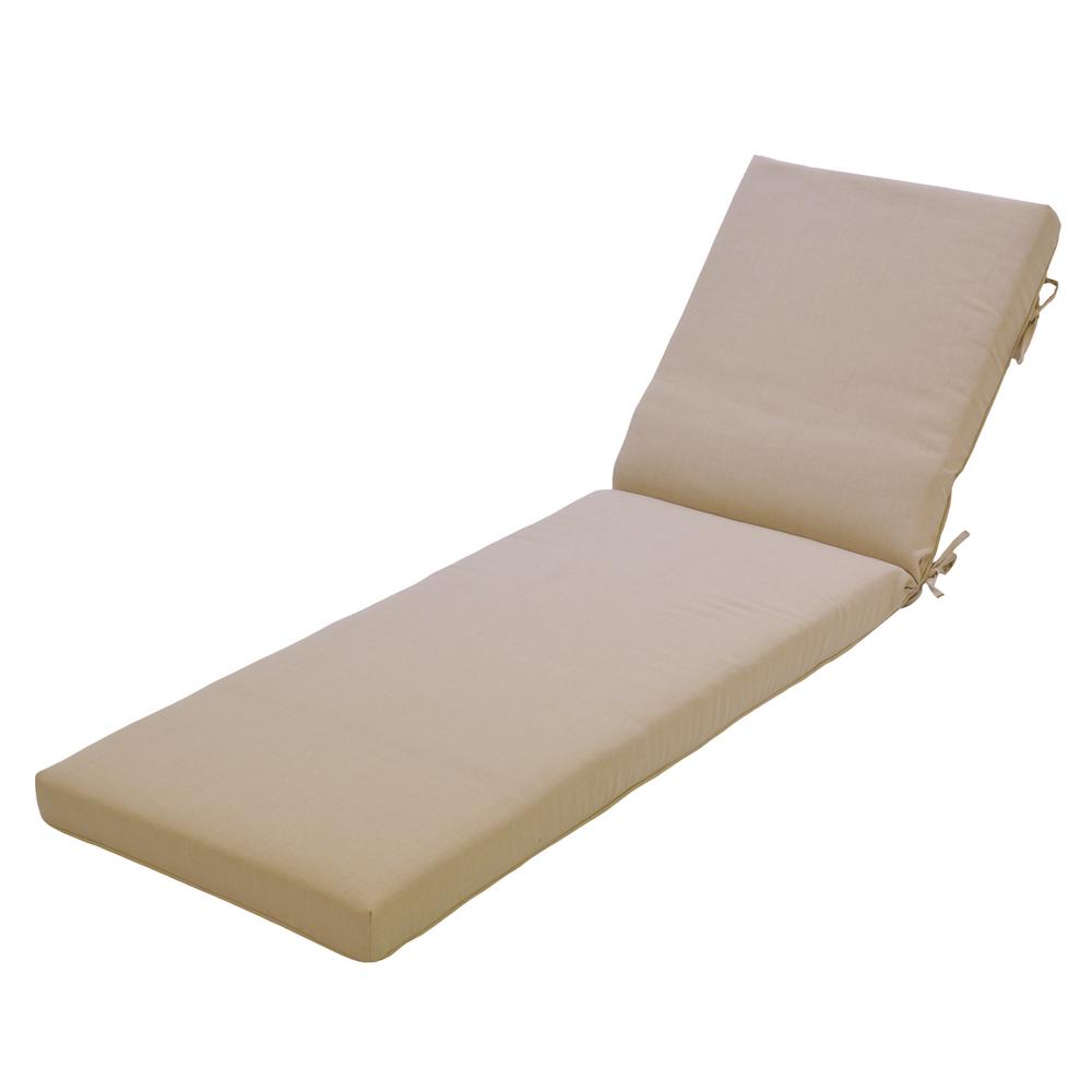 Plantation Patterns, LLC CushionGuard Oatmeal Outdoor Chaise Lounge ...