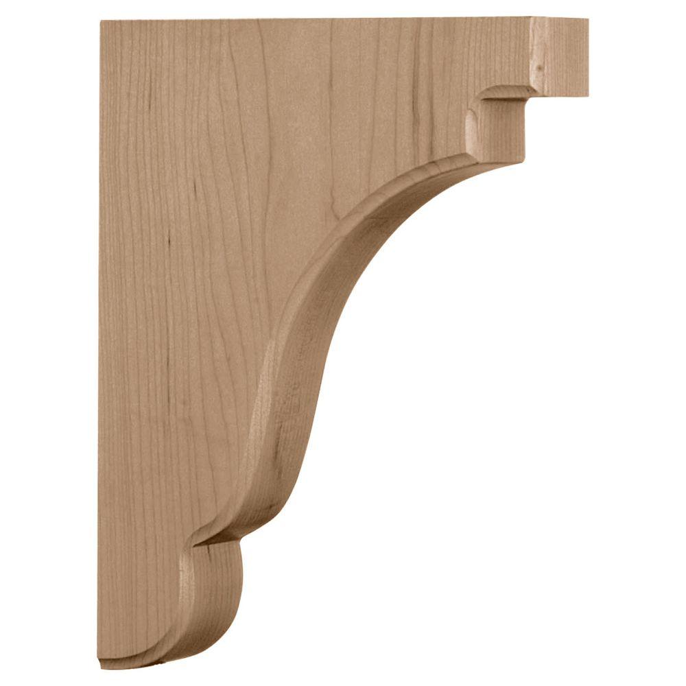 Ekena Millwork CORW03X02X06PAGM 3-Inch W x 1 3//4-Inch D x 6-Inch H Extra Small Acanthus Pilaster Wood Corbel Mahogany