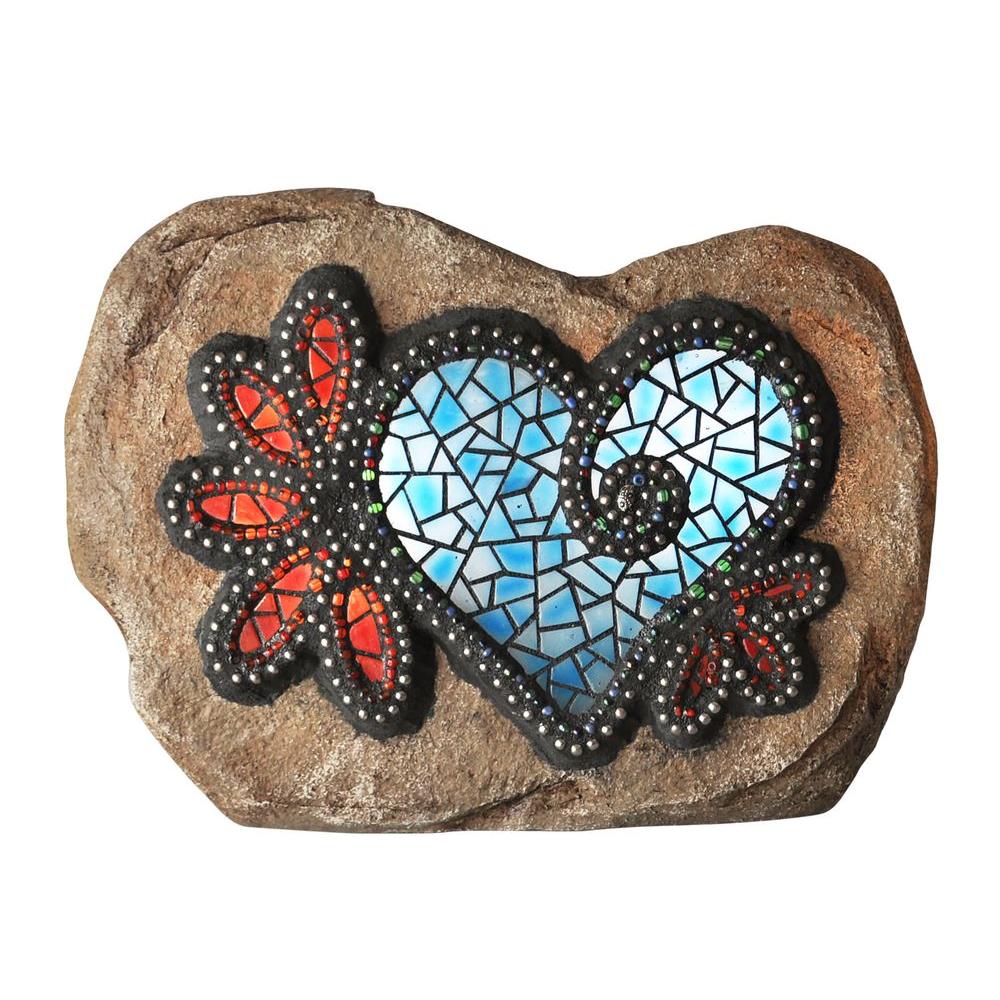 Best Rated Rock Lights Solar Outdoor Lighting The Hearts And Flowers Solar Powered Integrated Led Outdoor Landscape Garden