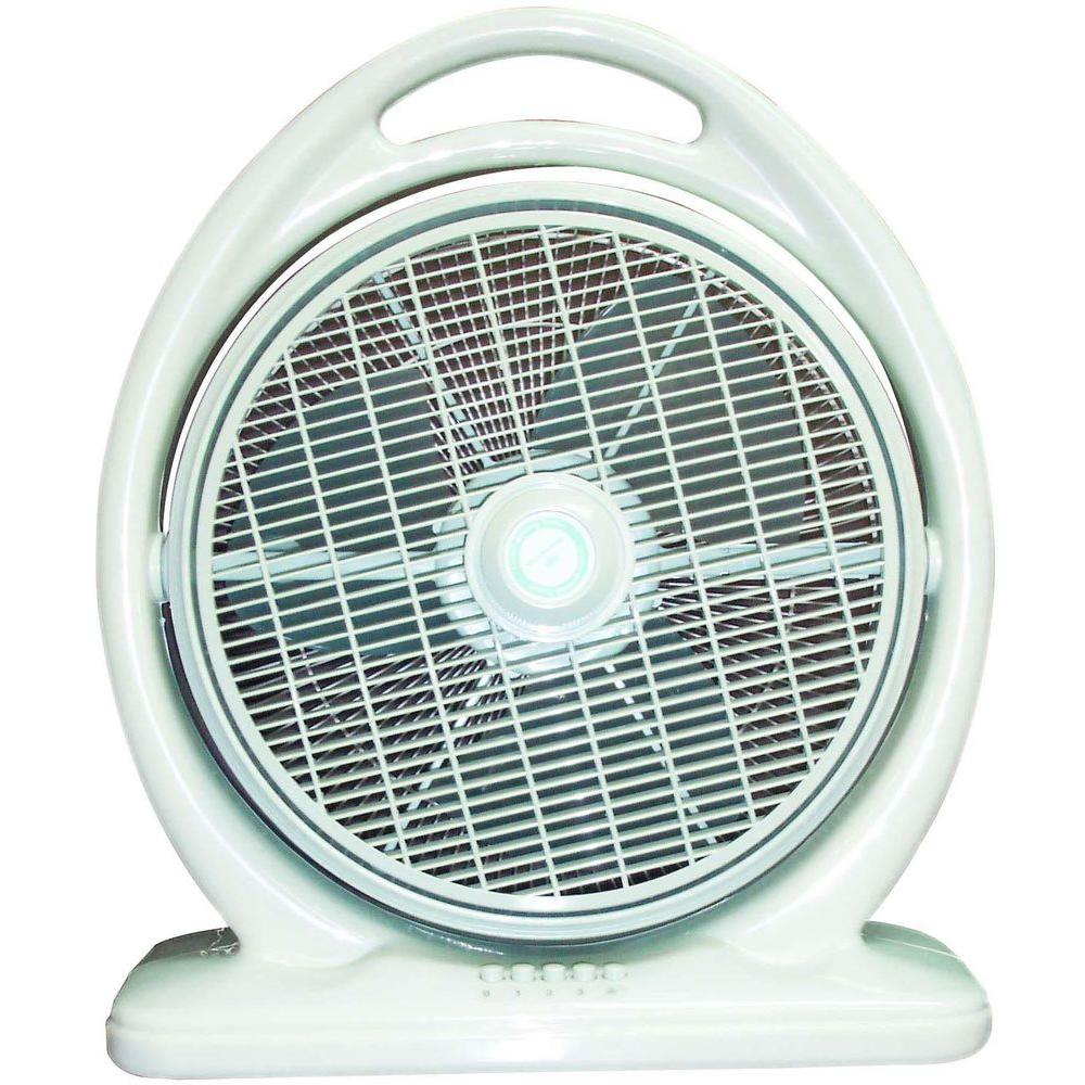 Lasko Weather-Shield Select 20 in. 3-Speed Box Fan with Thermostat
