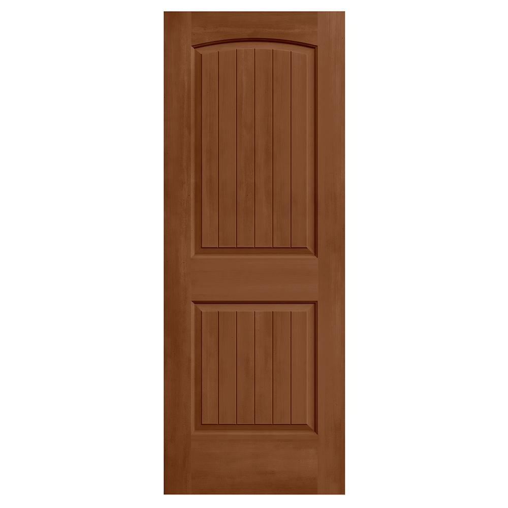 30 X 80 Solid Stained Slab Doors Interior Closet 30 In X 80 Santa Fe Hazelnut Stain Solid Core Molded Composite Mdf