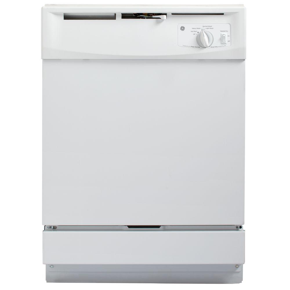 GE Front Control Dishwasher In White GSD2100VWW The Home Depot