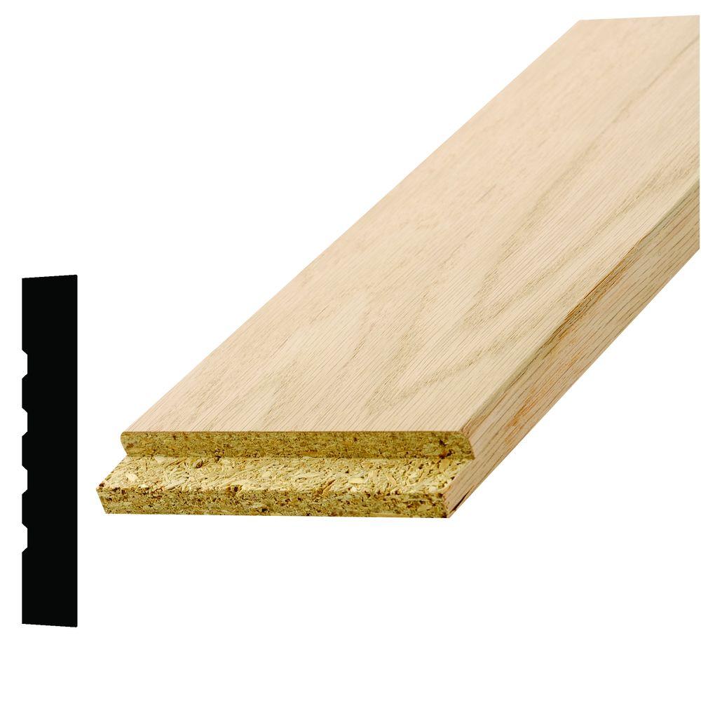 Alexandria Moulding 11 16 In X 4 9 16 In X 82 In Oak Veneer