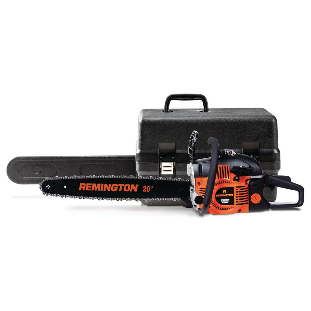 Outlaw 20 In 46 Cc 2 Cycle Gas Chainsaw With Heavy Duty Carry Case And Automatic Chain Oiler