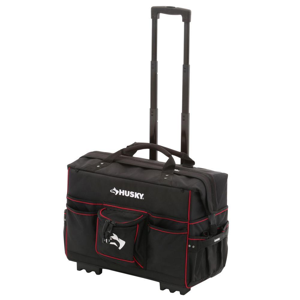 husky 22 in pro grade rolling tote